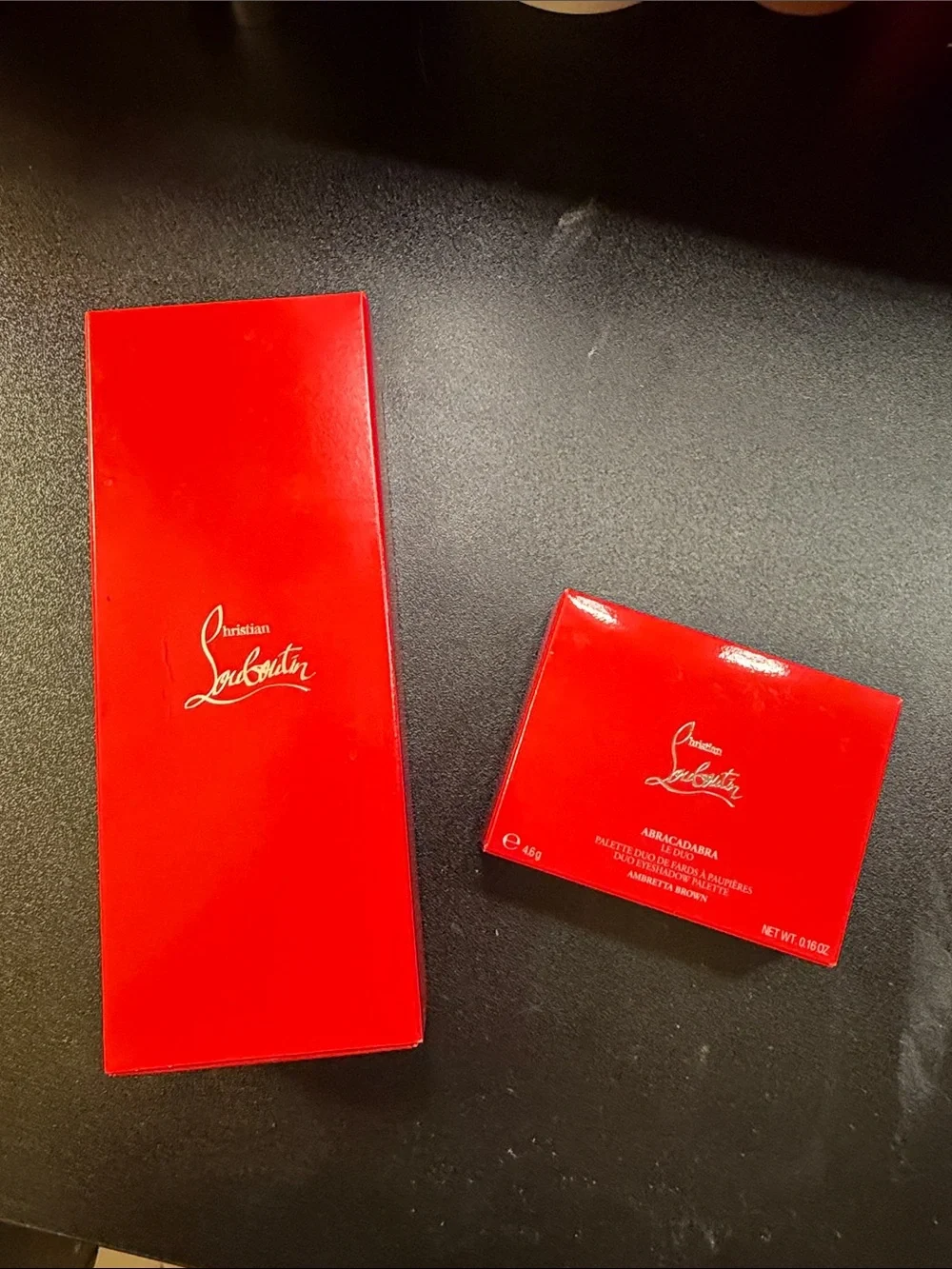 Christian Louboutin Velvet Matte Lipstick - Bold Red & Eye duo shadow pallet